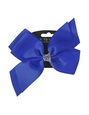 Jo Jo Bow Hair Clip - Royal Blue